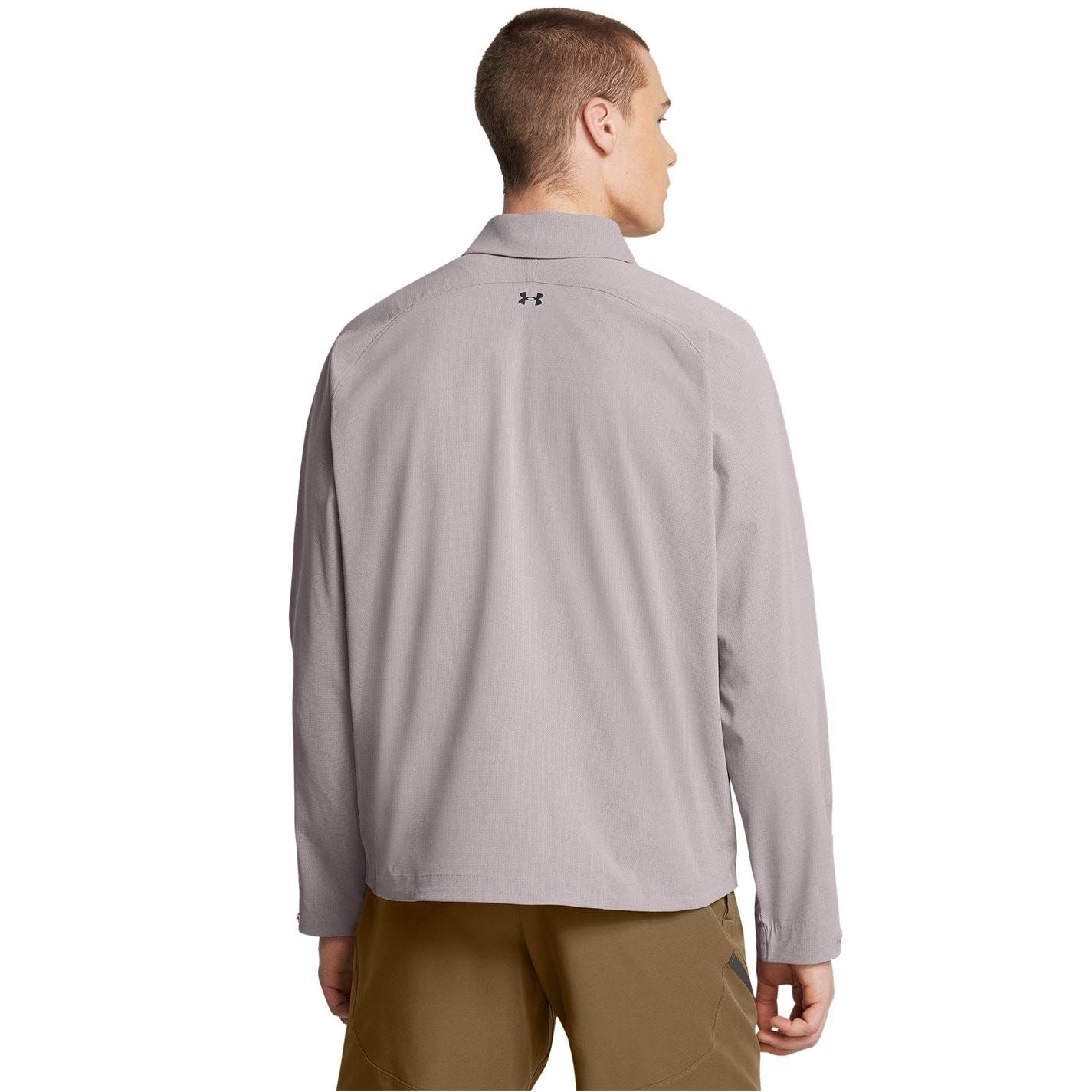 Under Armour Solid Patterned Bomber Jacket with Zipped Pocket