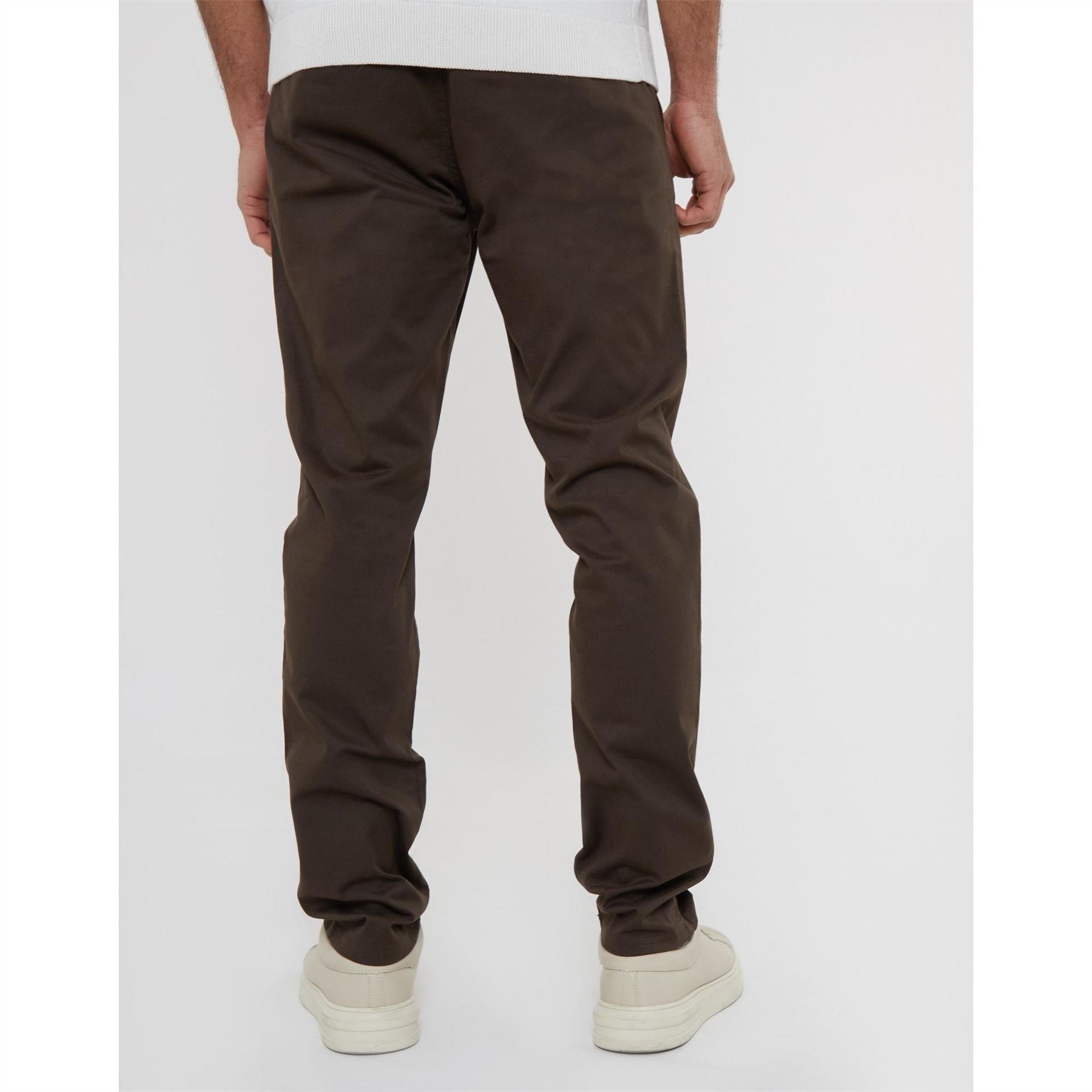 Threadbare Cast Solid Patterned Slim Trousers