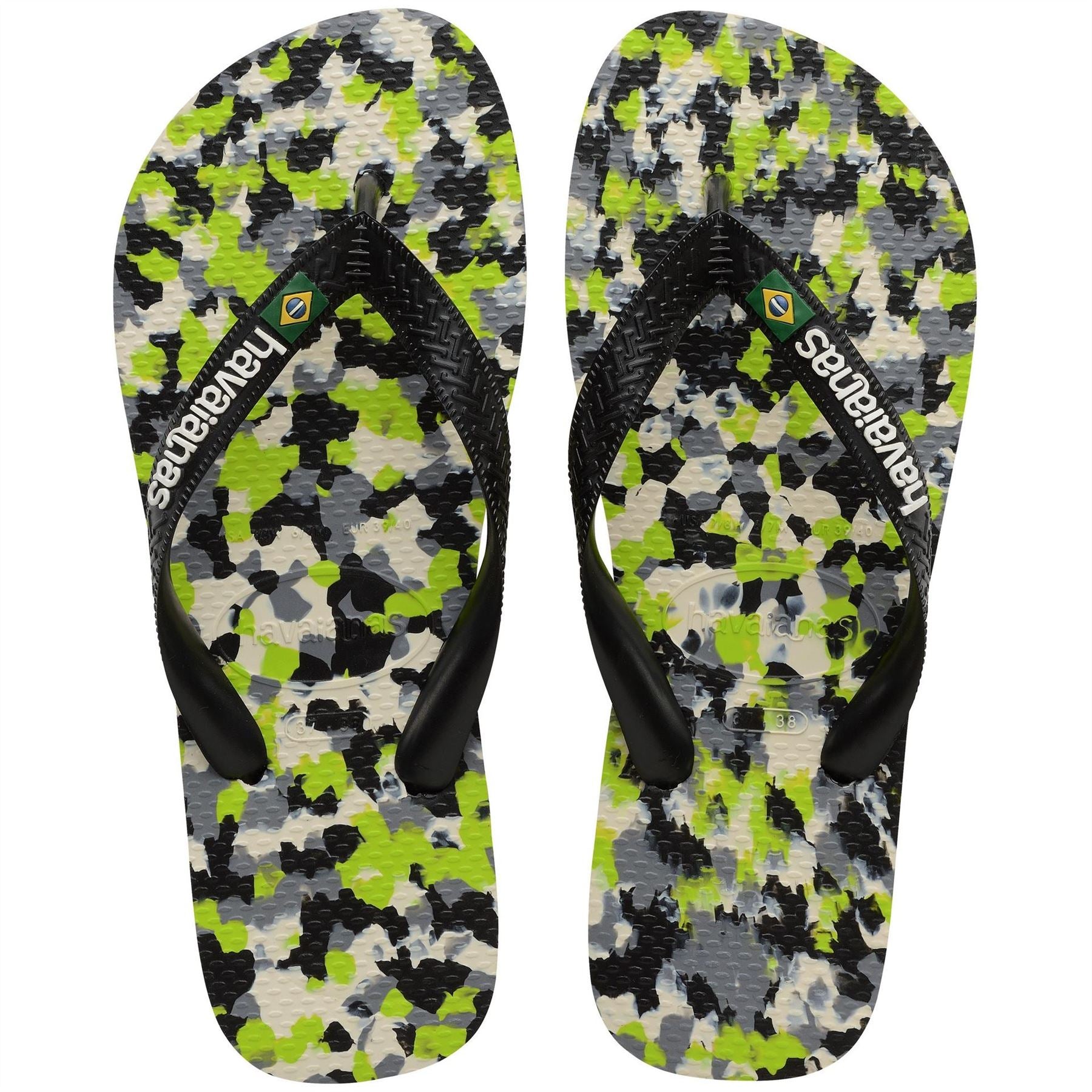 Havaianas Brasil Camo Patterned Flip Flop Sandals