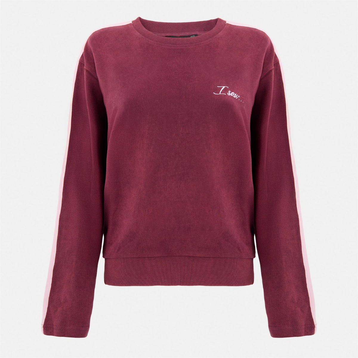 I Saw It First Stripe Sweatshirt
