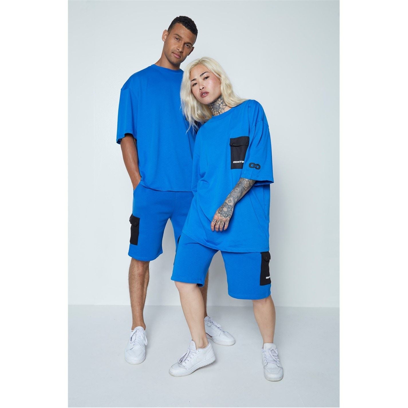 Hype Cargo Solid Patterned Shorts