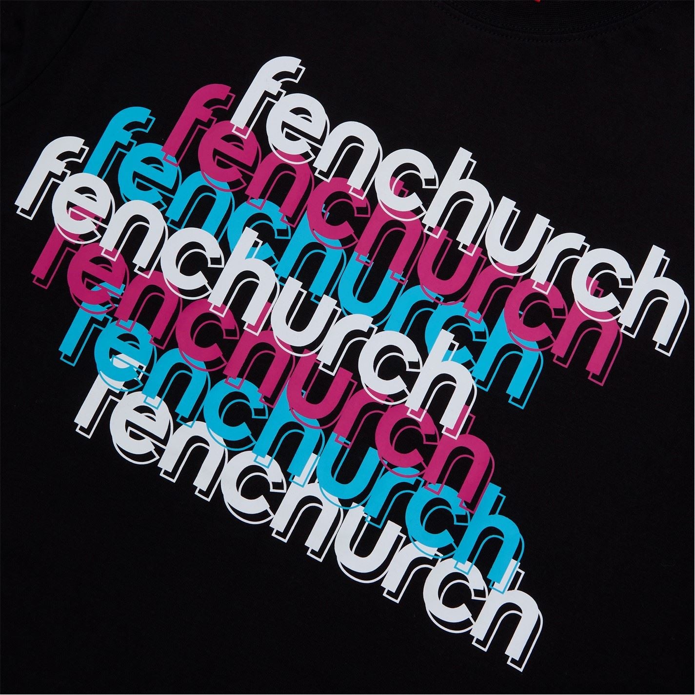 Fenchurch Billings Lettering Regular Fit Long Sleeve T-Shirt
