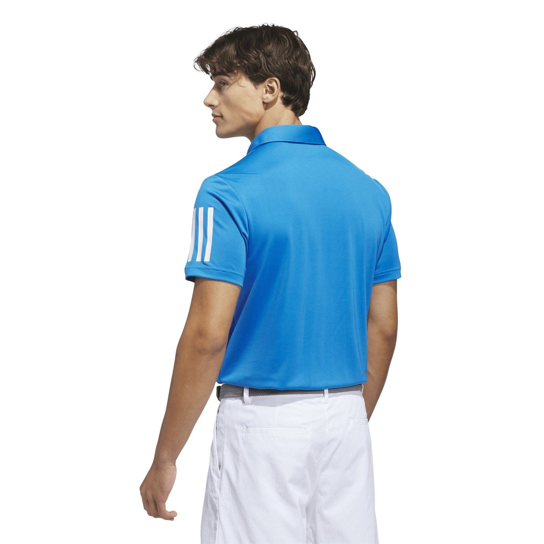 adidas Mens 3 Stripe Polo Shirt