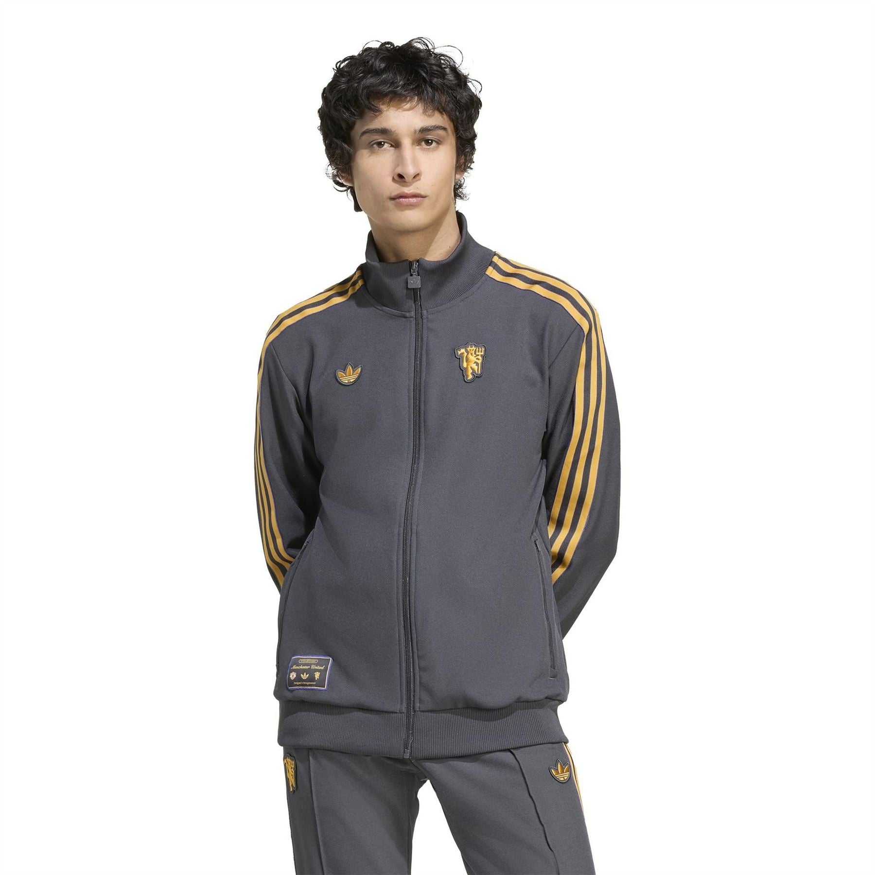 adidas Mens Manchester United Icons Tracksuit Jacket