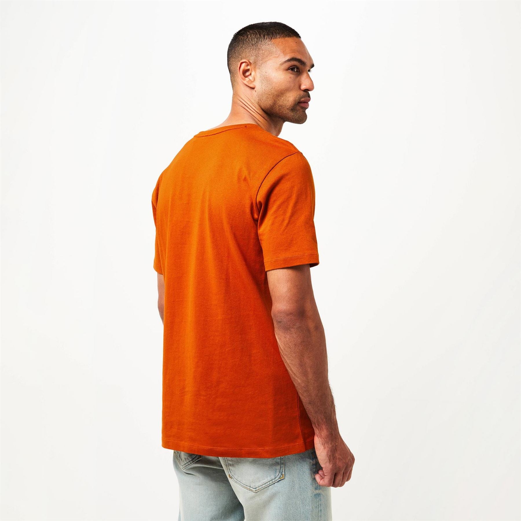 Boss BOSS ORANGE Tales T Shirt with Logo Patch Premium Cotton