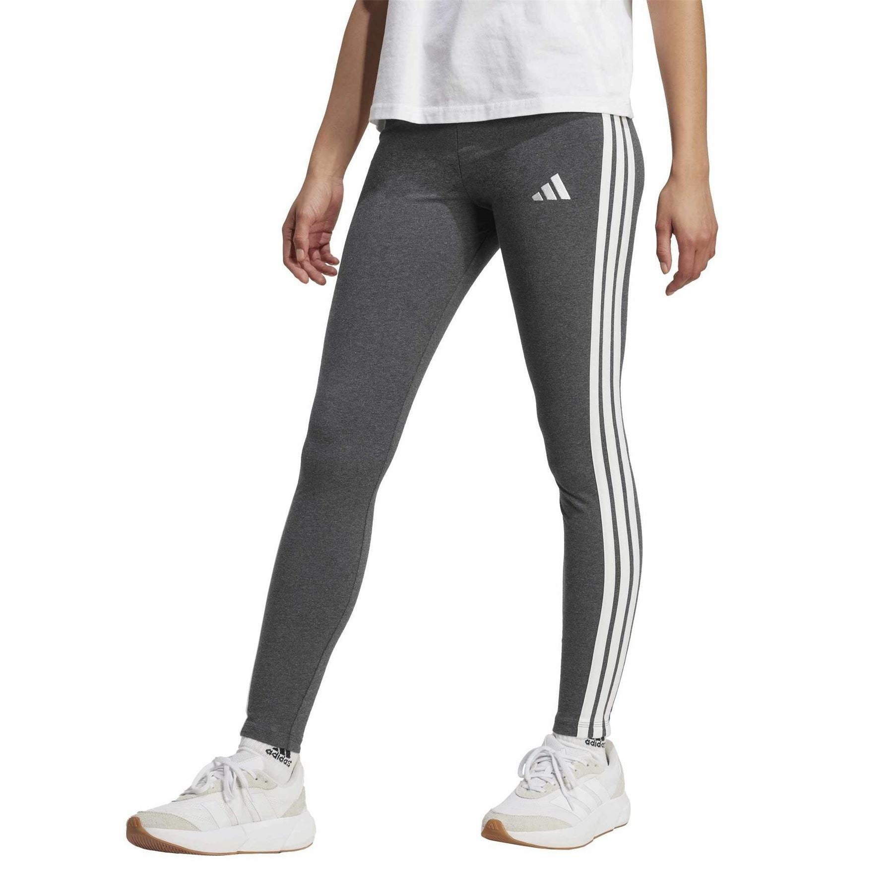 adidas Womens Essentials 3 Stripe Leggings