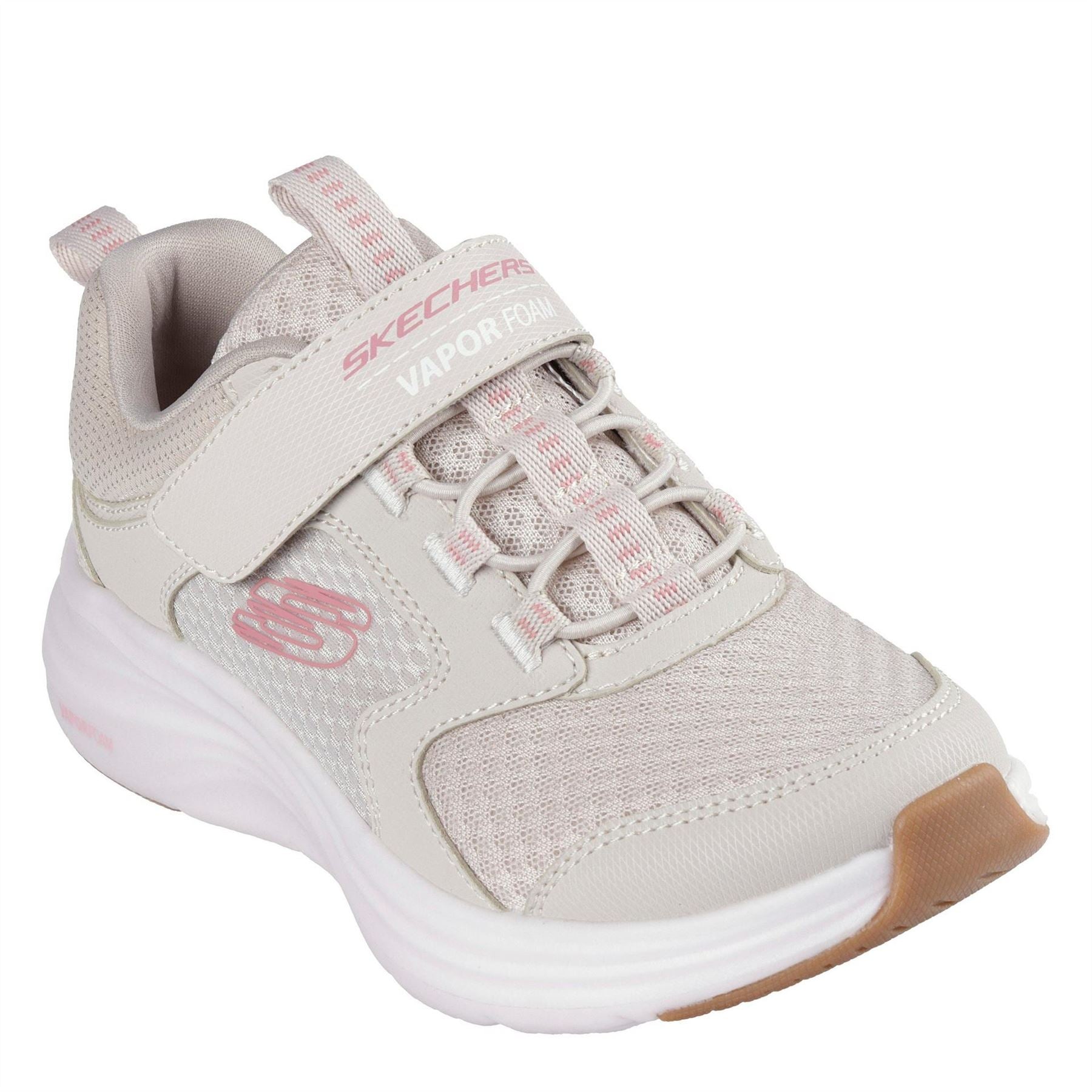 Skechers And Strap Qtr Overlay Mesh S Slip On Trainers Unisex Kids