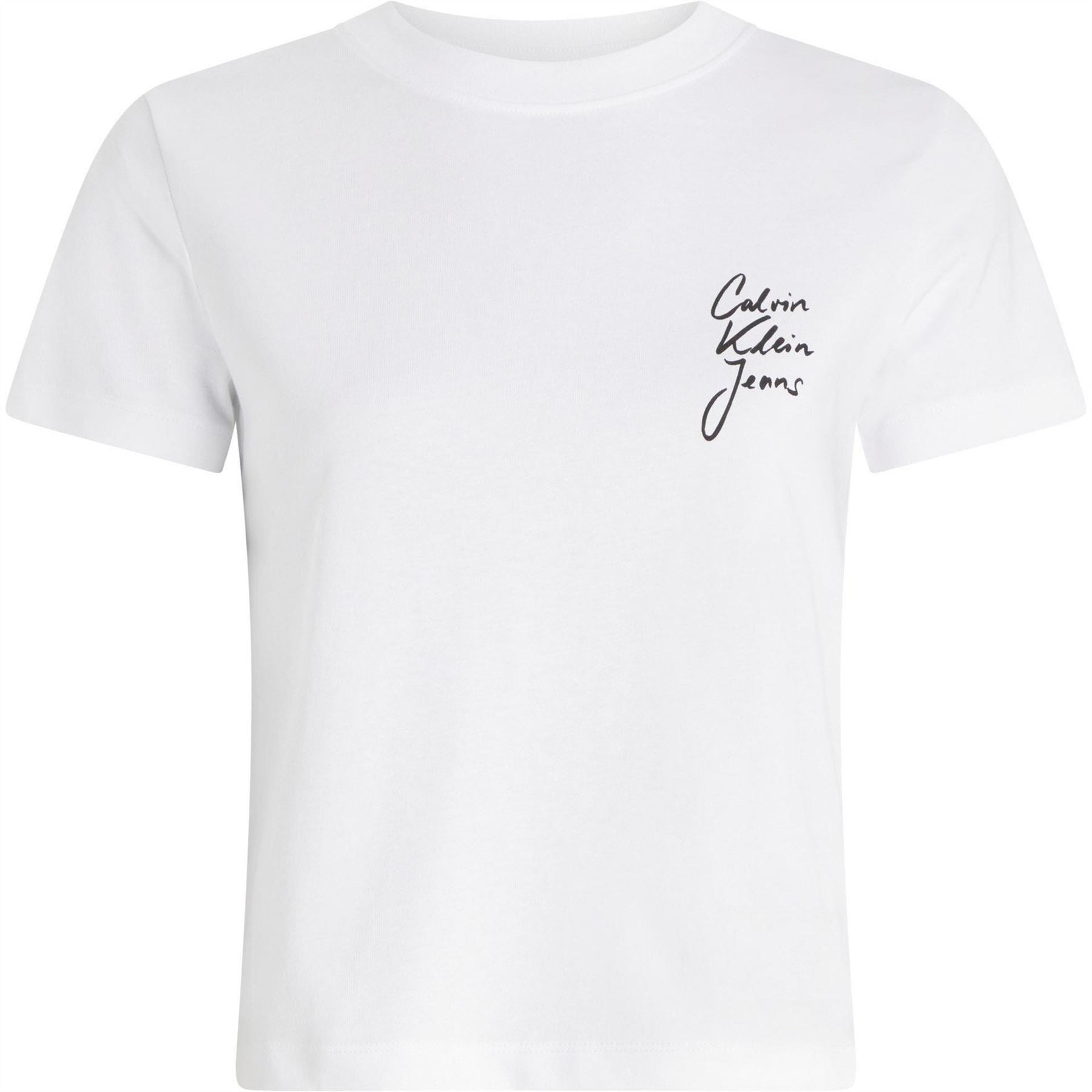 Calvin Klein Jeans Cropped Crew Neck Regular Fit T-Shirt