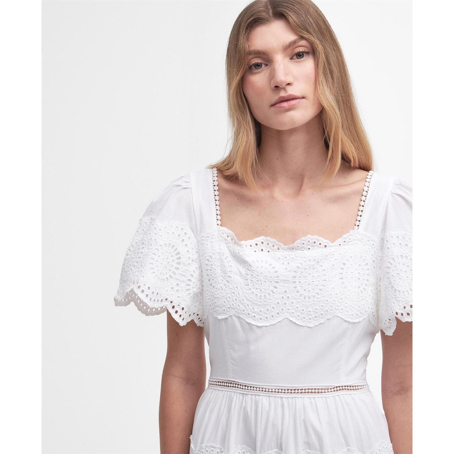 Barbour Broderie Midi Dress