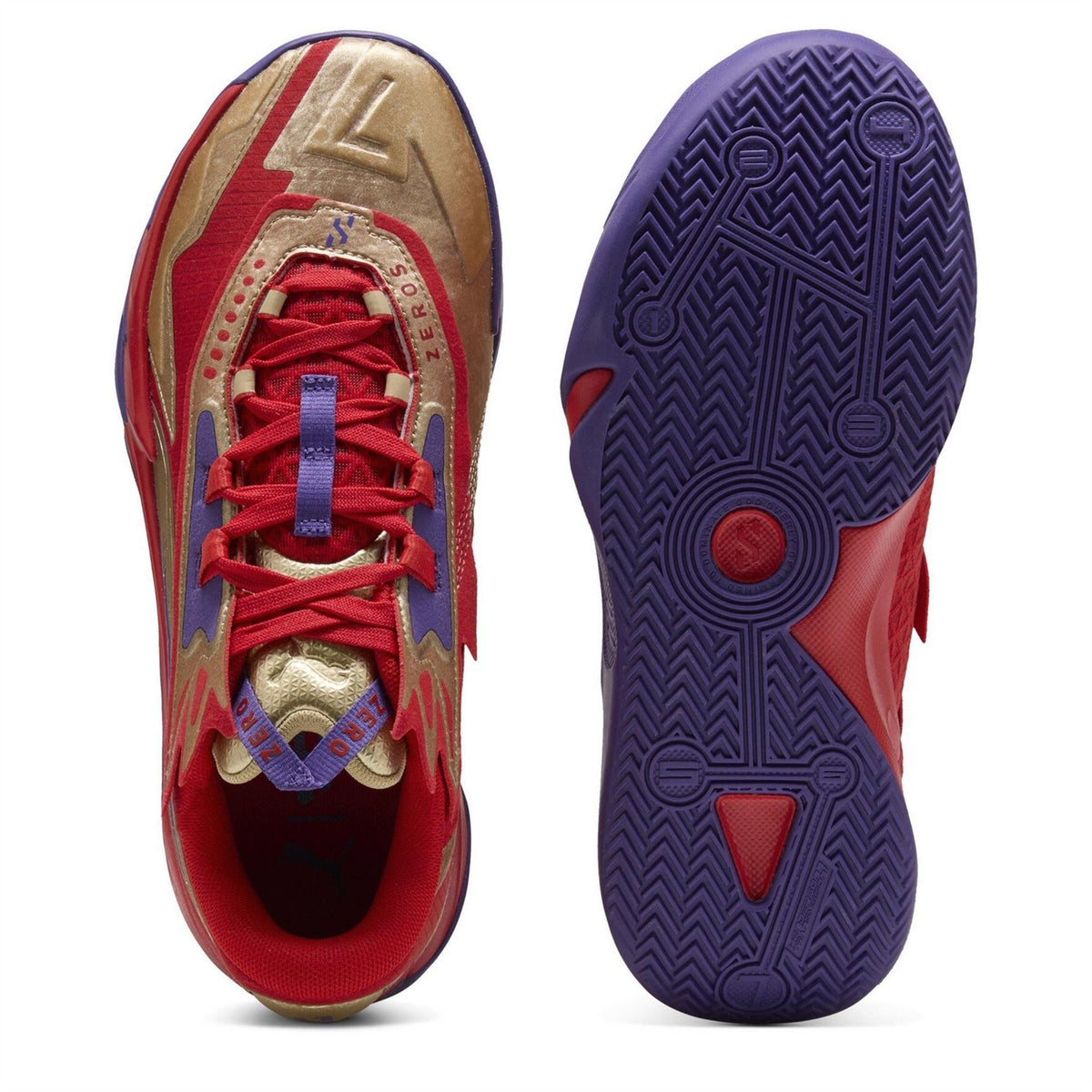 Puma Scoot Zeros Ii Gold Basketball Trainers