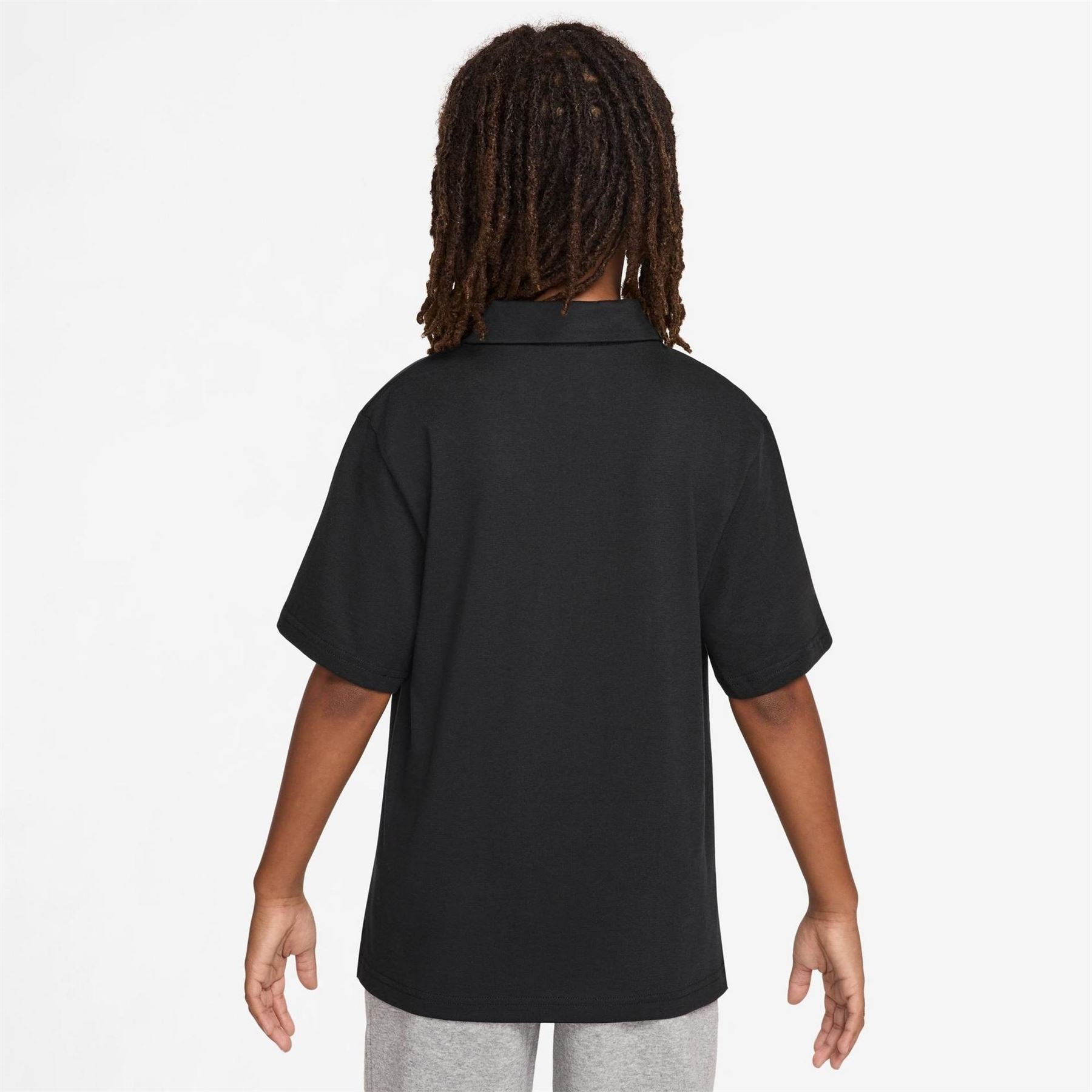 Nike Bold Logo Collared Neck Short Sleeve Polo Shirt