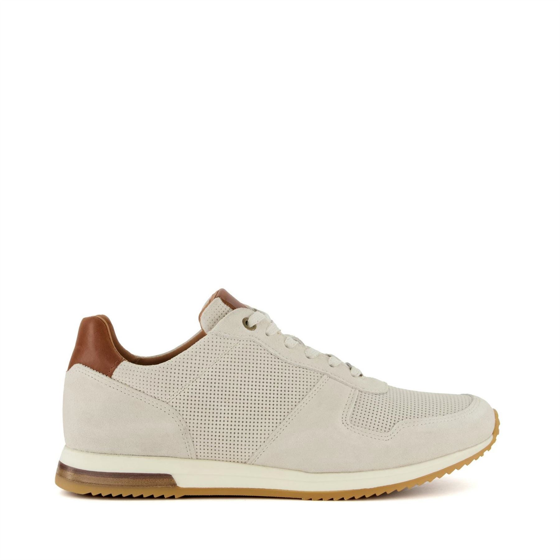 Dune London Trilogy Textured Lace-Up Trainers