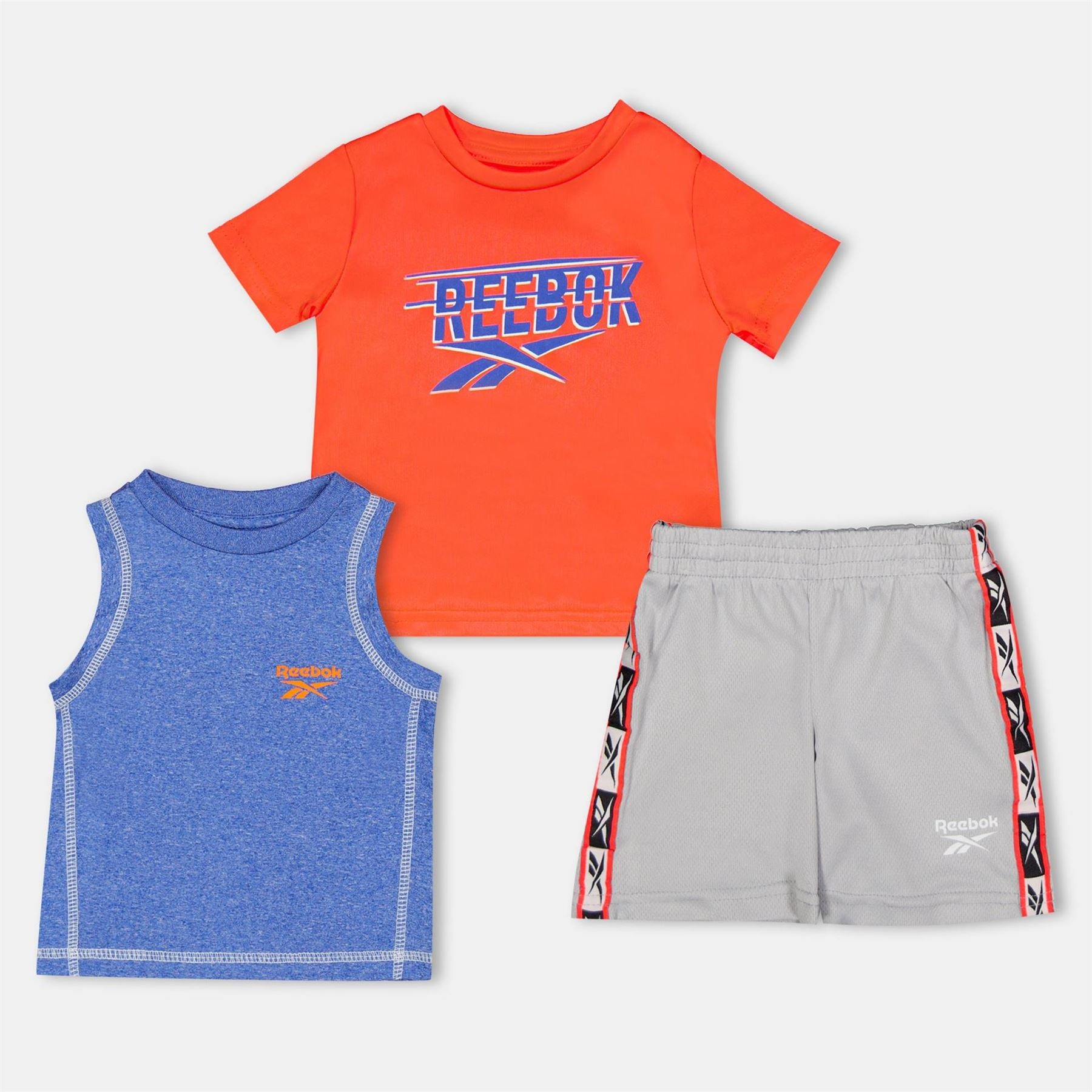 Reebok Muscle Crew Neck Short Sleeve T-Shirt and Short Set
