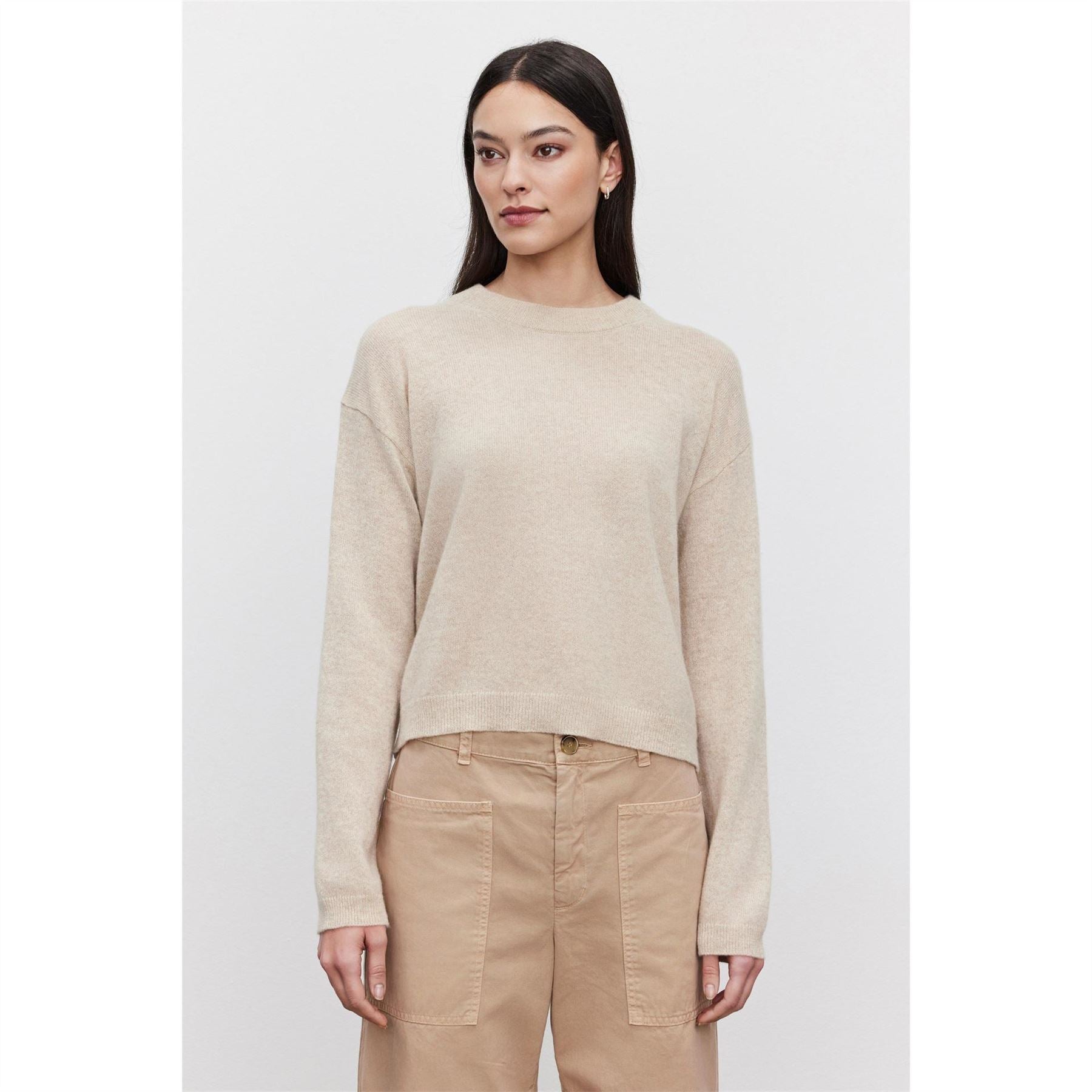 Velvet by Graham and Spencer Regular Fit Crew Neck Long Sleeve Sweater