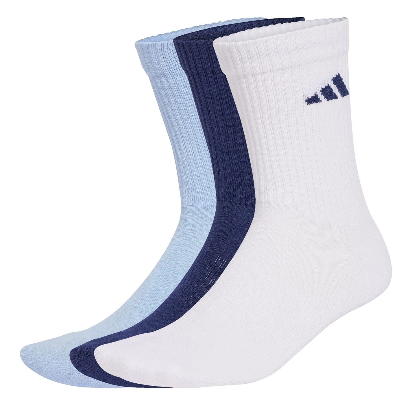 adidas 3 Pack Crew Socks Adults