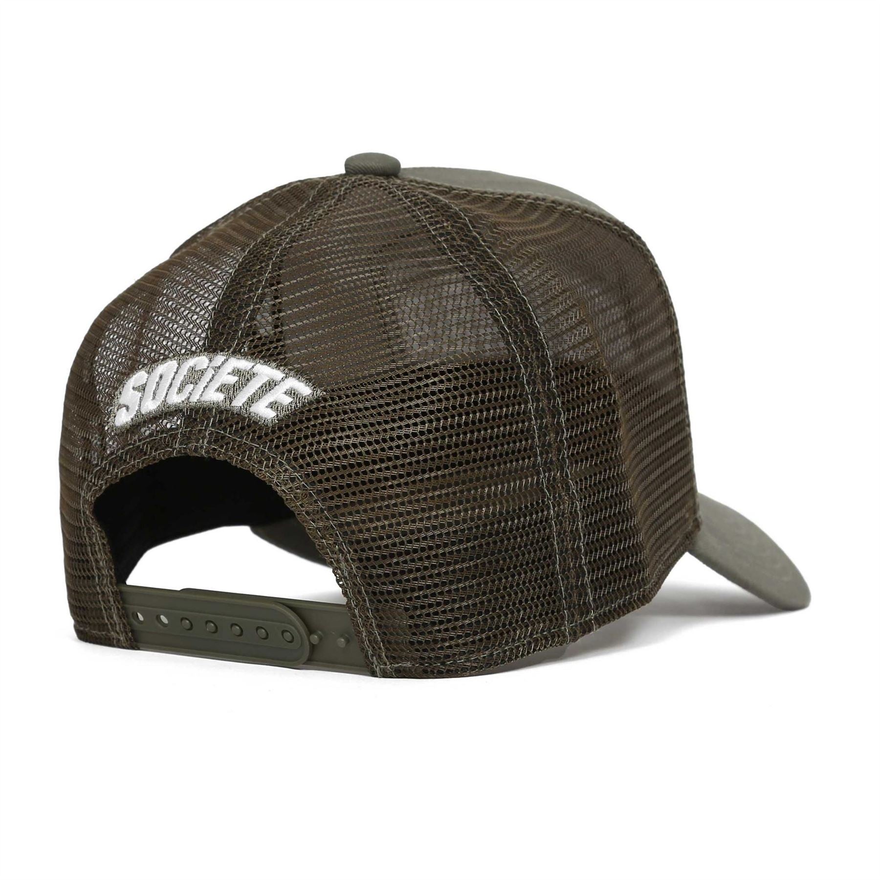 Societe Noir Logo Lettering Adjustable Trucker Cap