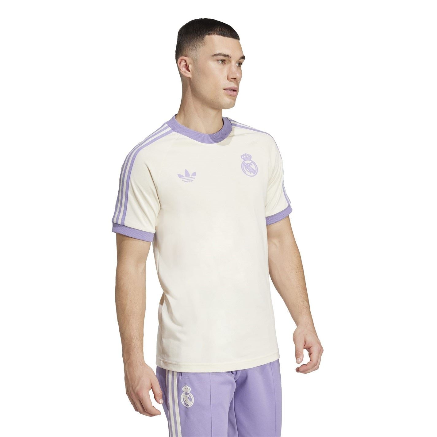 adidas Originals Real Madrid Adicolor Classics 3 Stripes T-Shirt Adults