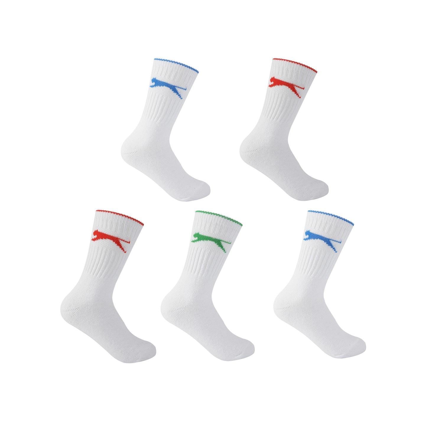 Slazenger 5 Pack Crew Socks Junior