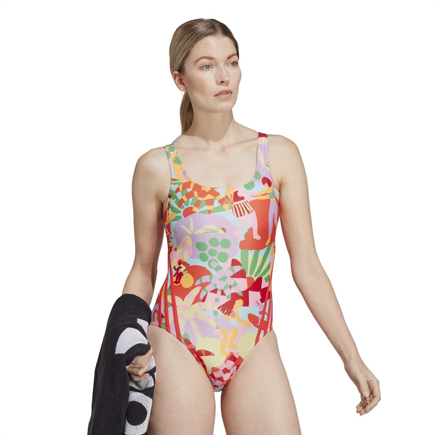 adidas Womens Graphic Farm Swimsuit