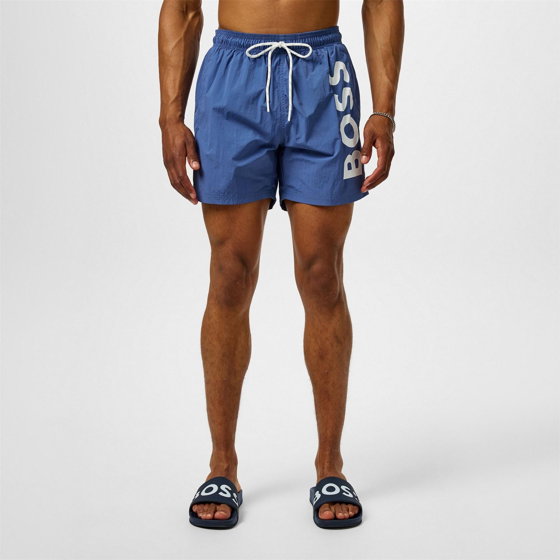 Boss Octopus Swim Shorts With Bold  Branding