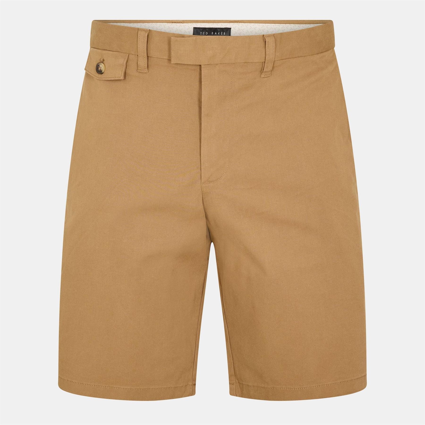 Ted Baker Solid Patterned Chino Shorts