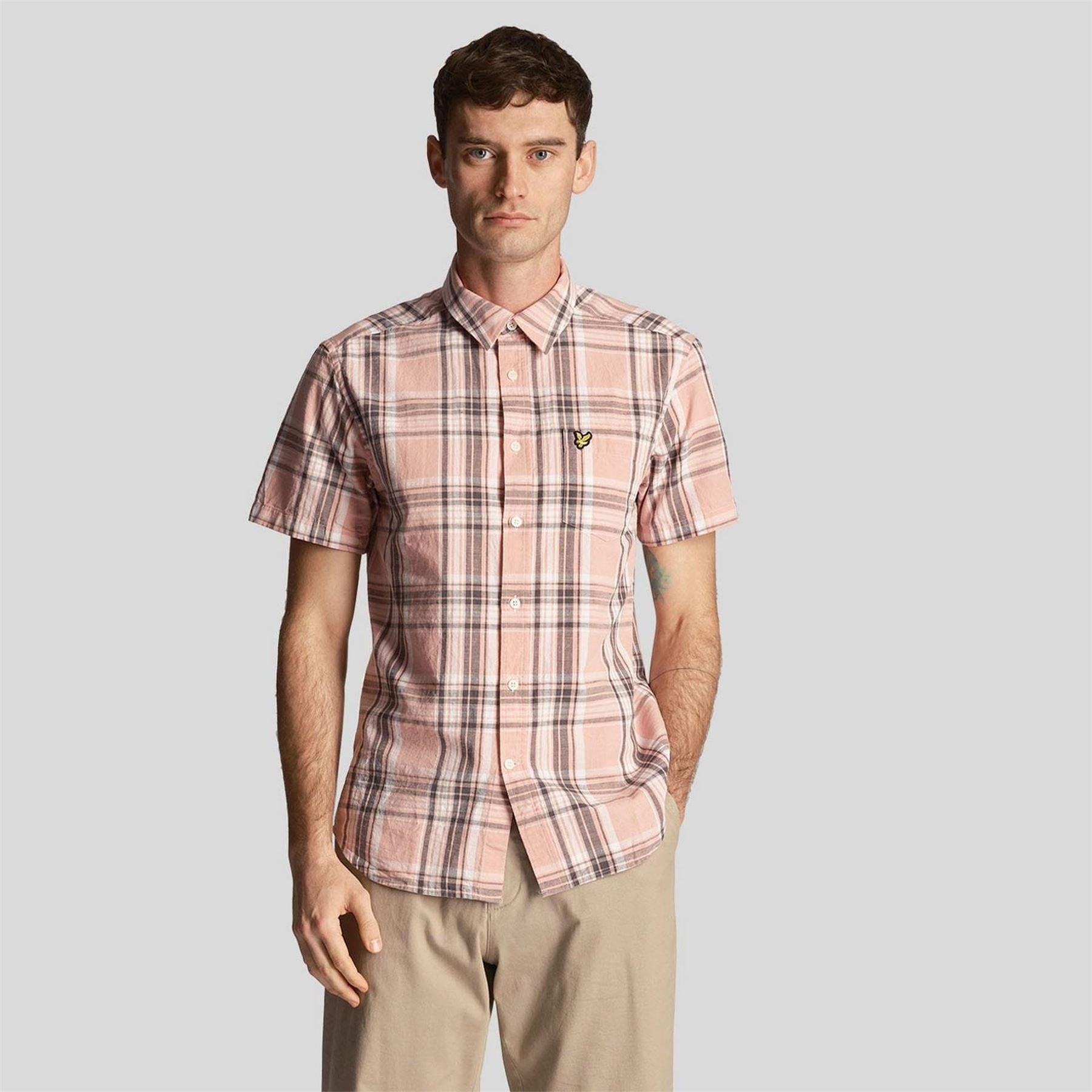 Lyle and Scott Check Short Sleeve Shirt