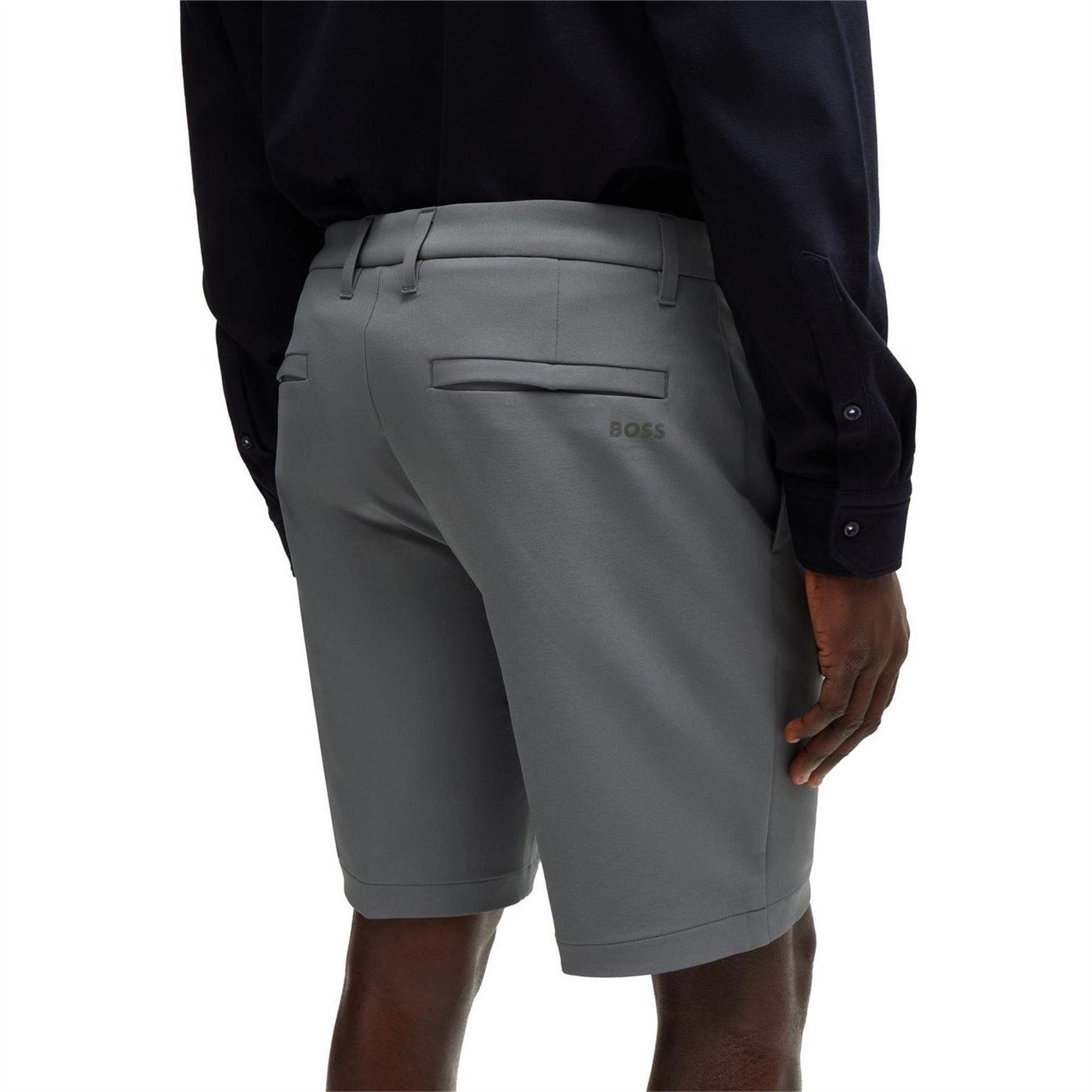 Boss Solid Patterned Chino Shorts