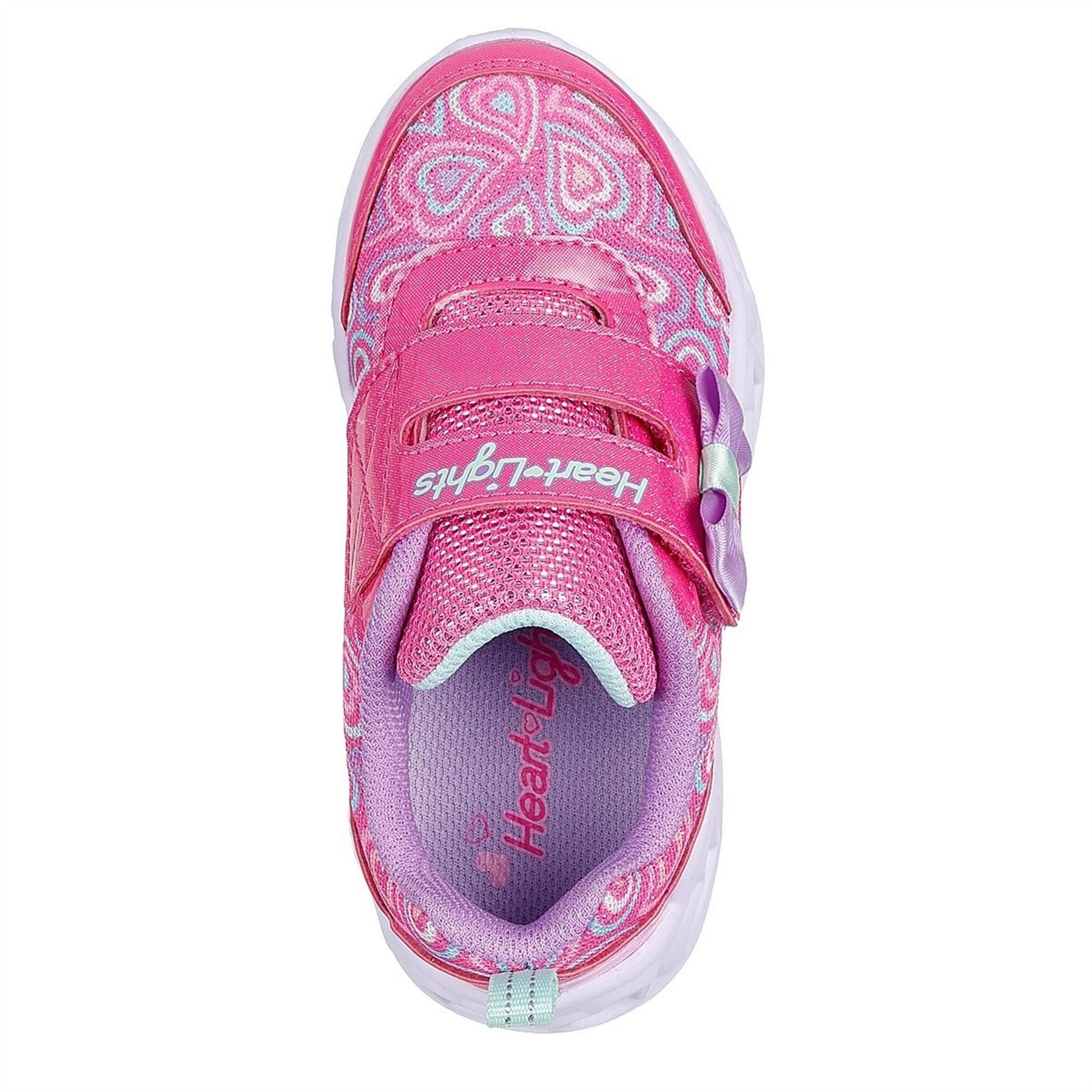 Skechers Heart Lights   Boogie Land Light Up Trainers Girls