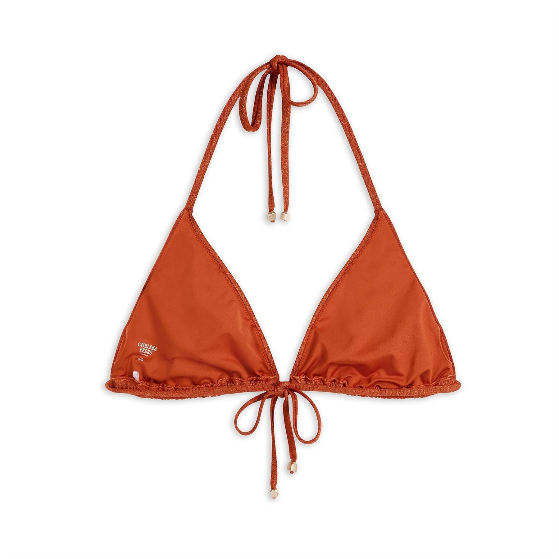 Chelsea Peers Geometric Print Bikini Top with Tie Closure