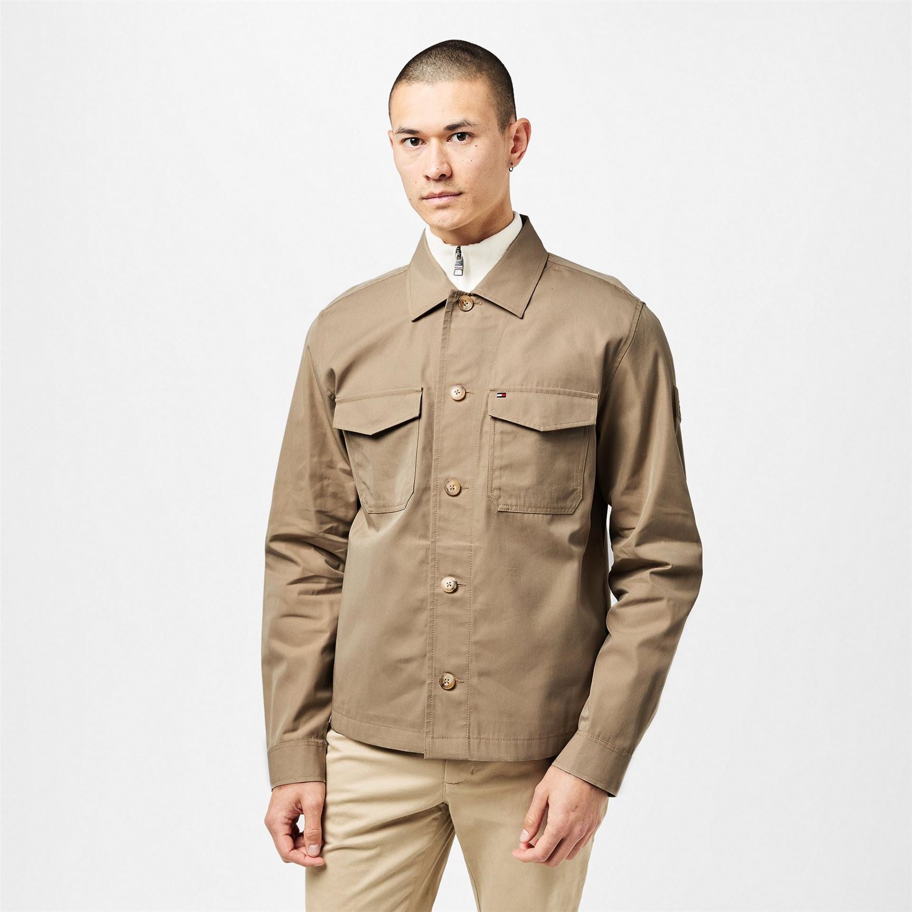 Tommy Hilfiger Cotton Button Through Overshirt