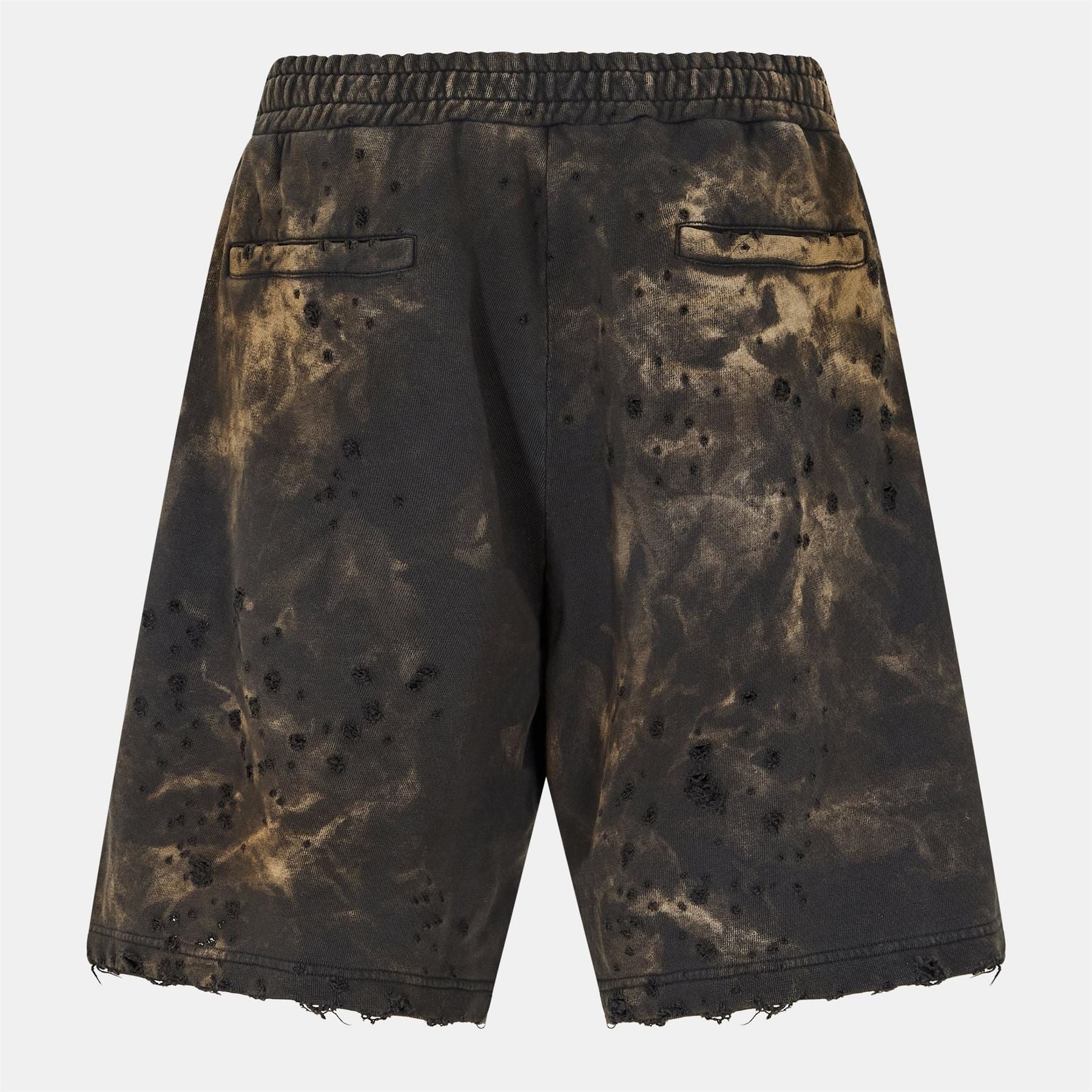 Diesel Distressed Acid Wash Shorts