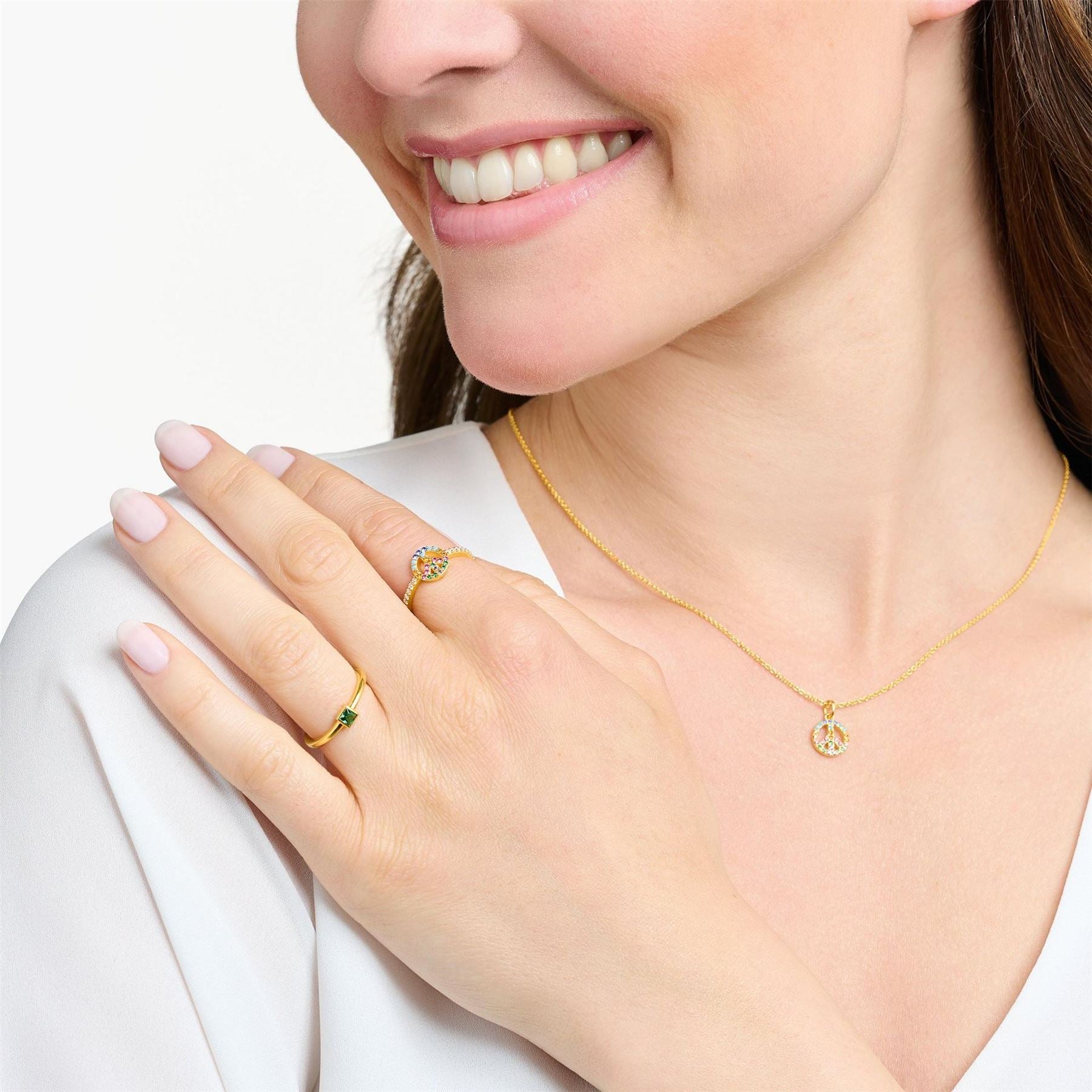 Thomas Sabo Peace Stack Rings