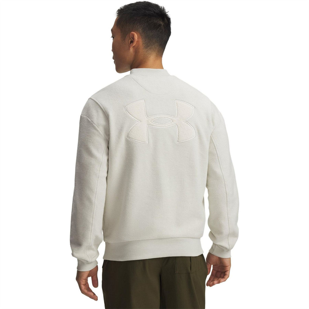 Under Armour Icon Reversible Terry Varsity Bomber Jacket