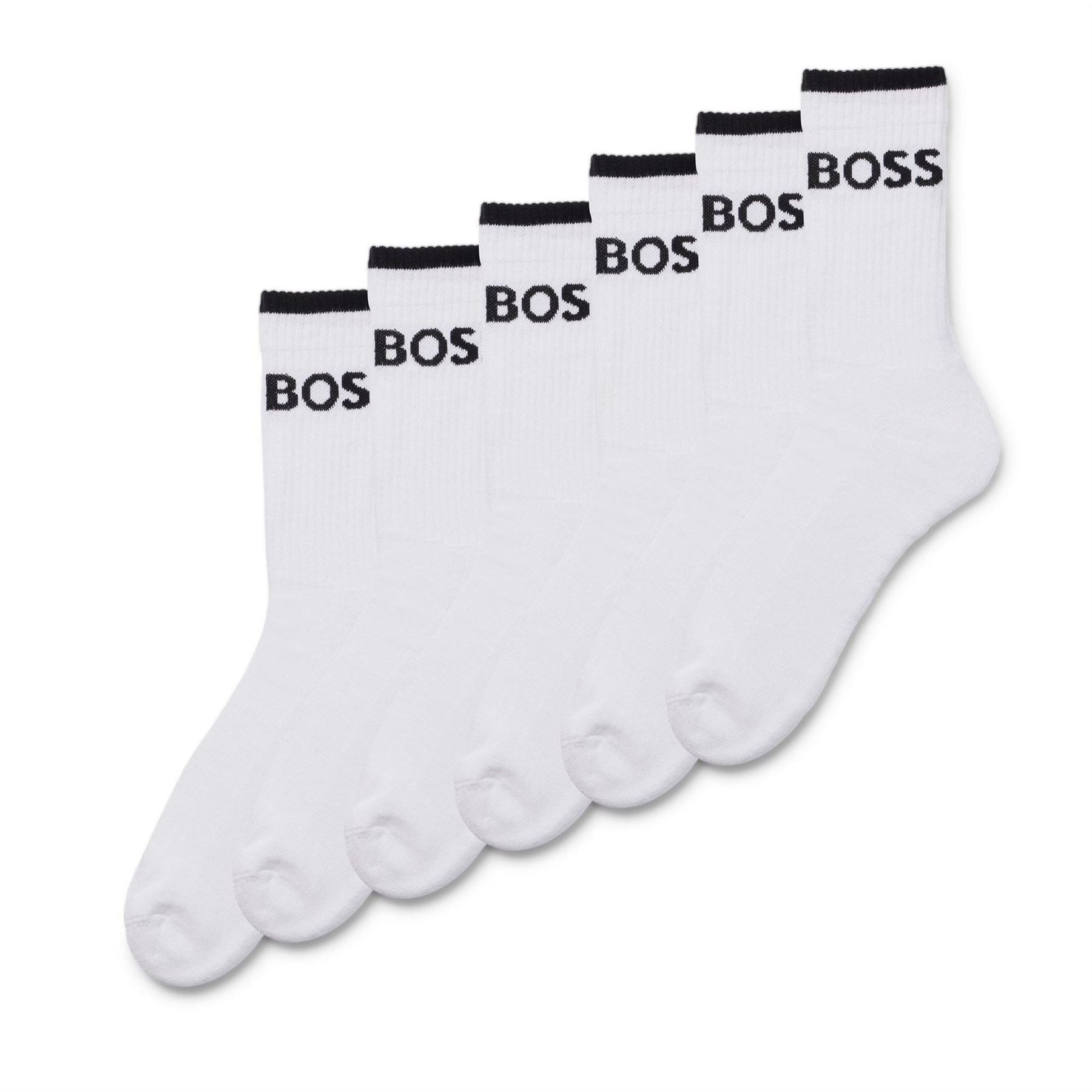 Boss Logo Print Crew Socks