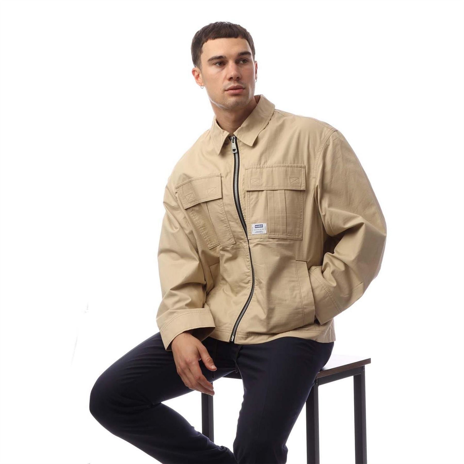 Hugo Logo Label Jacket