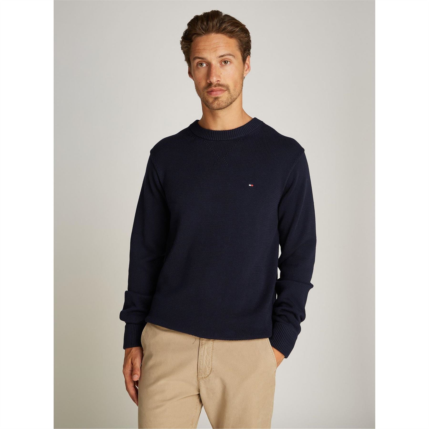 Tommy Hilfiger Regular Fit Crew Neck Long Sleeve Sweater