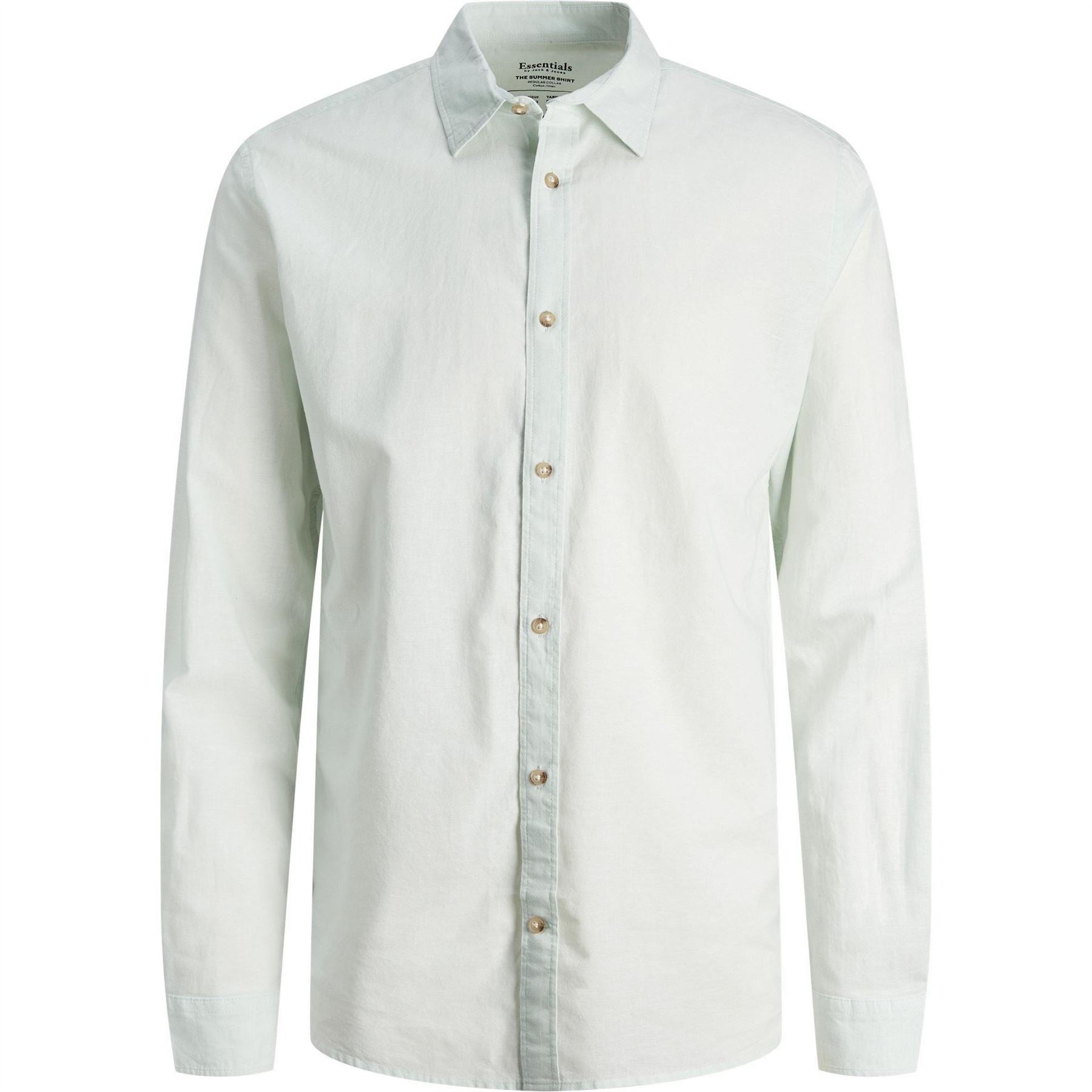 Jack and Jones Regular Fit Linen Long Sleeve Shirt