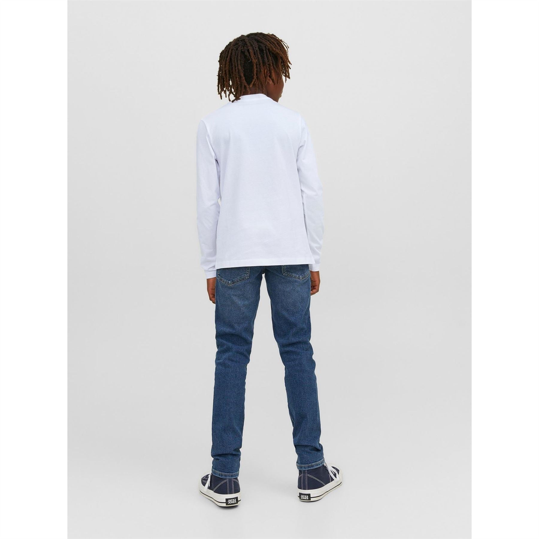 Jack and Jones Junior And Junior Logo Long Sleeve Regular Fit T-Shirt