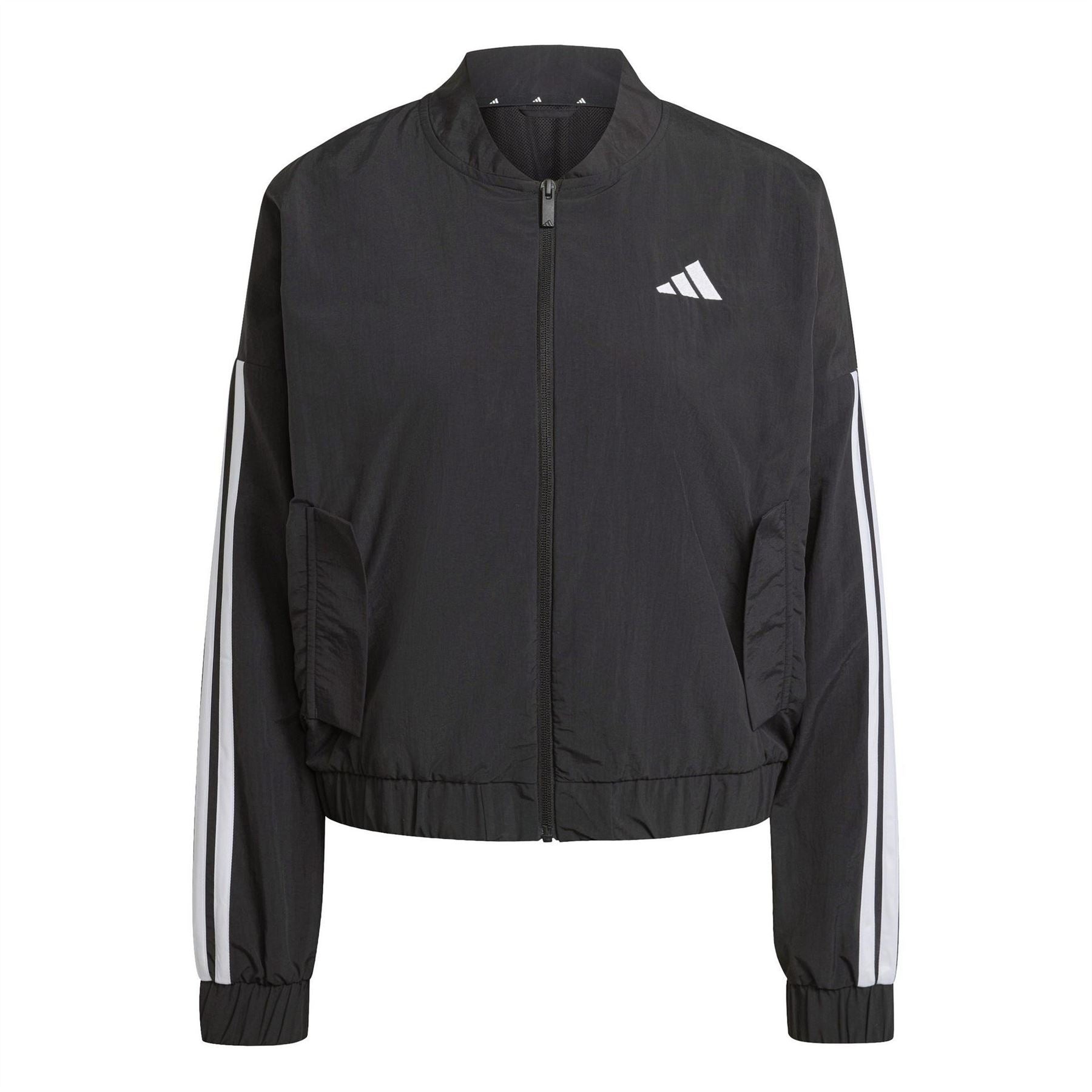 adidas Womens 3 Stripe Woven Bomber Jacket