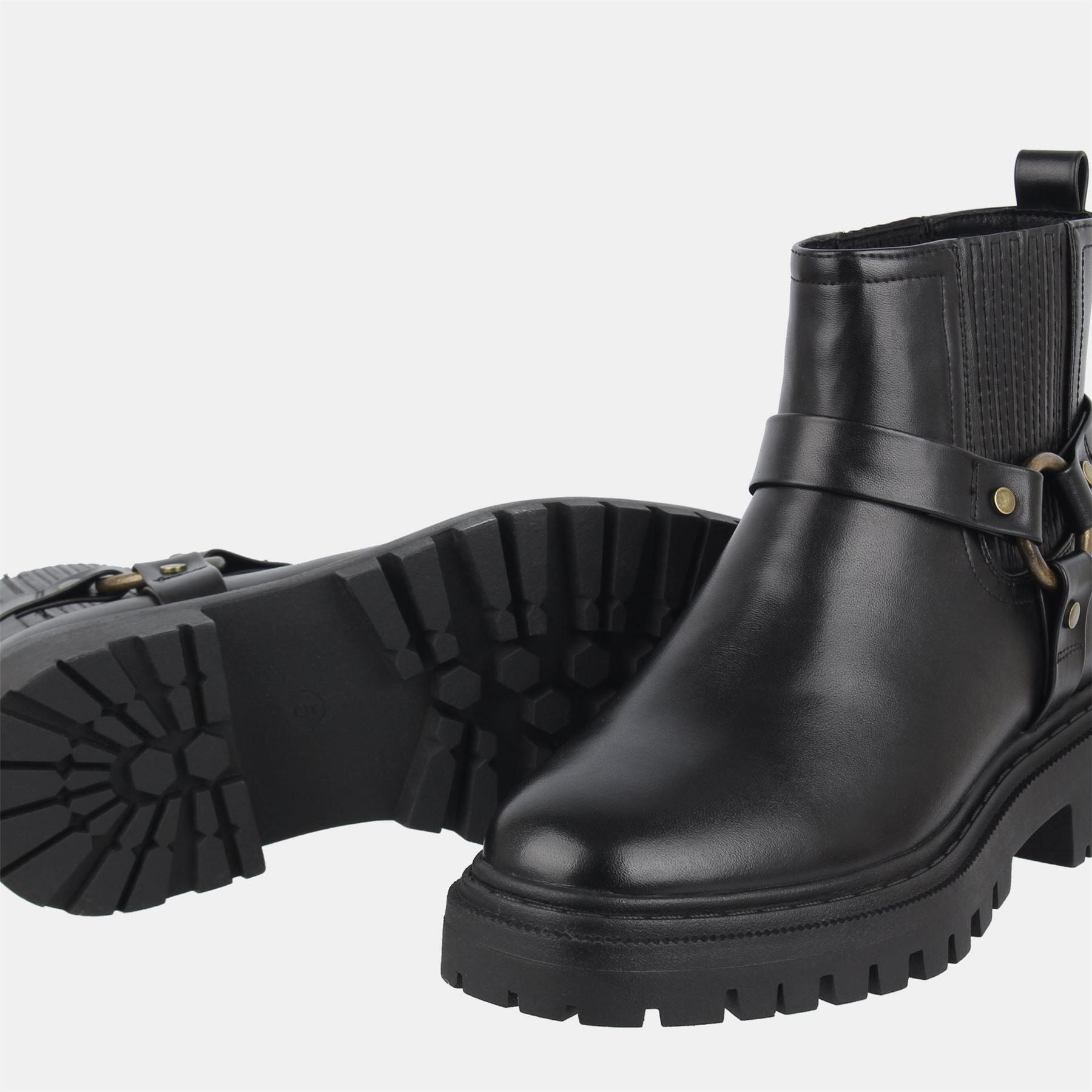 Jack Wills Motorcycle Boots with Lug Sole