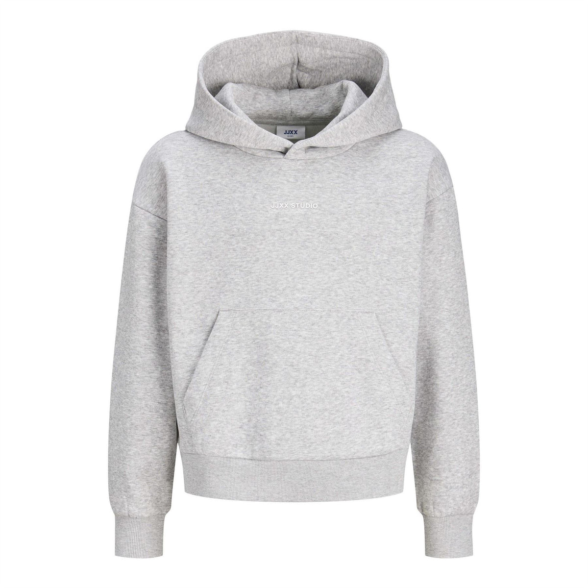 JJXX Kids Wordmark Logo Print Hoodie with Kangaroo Pocket