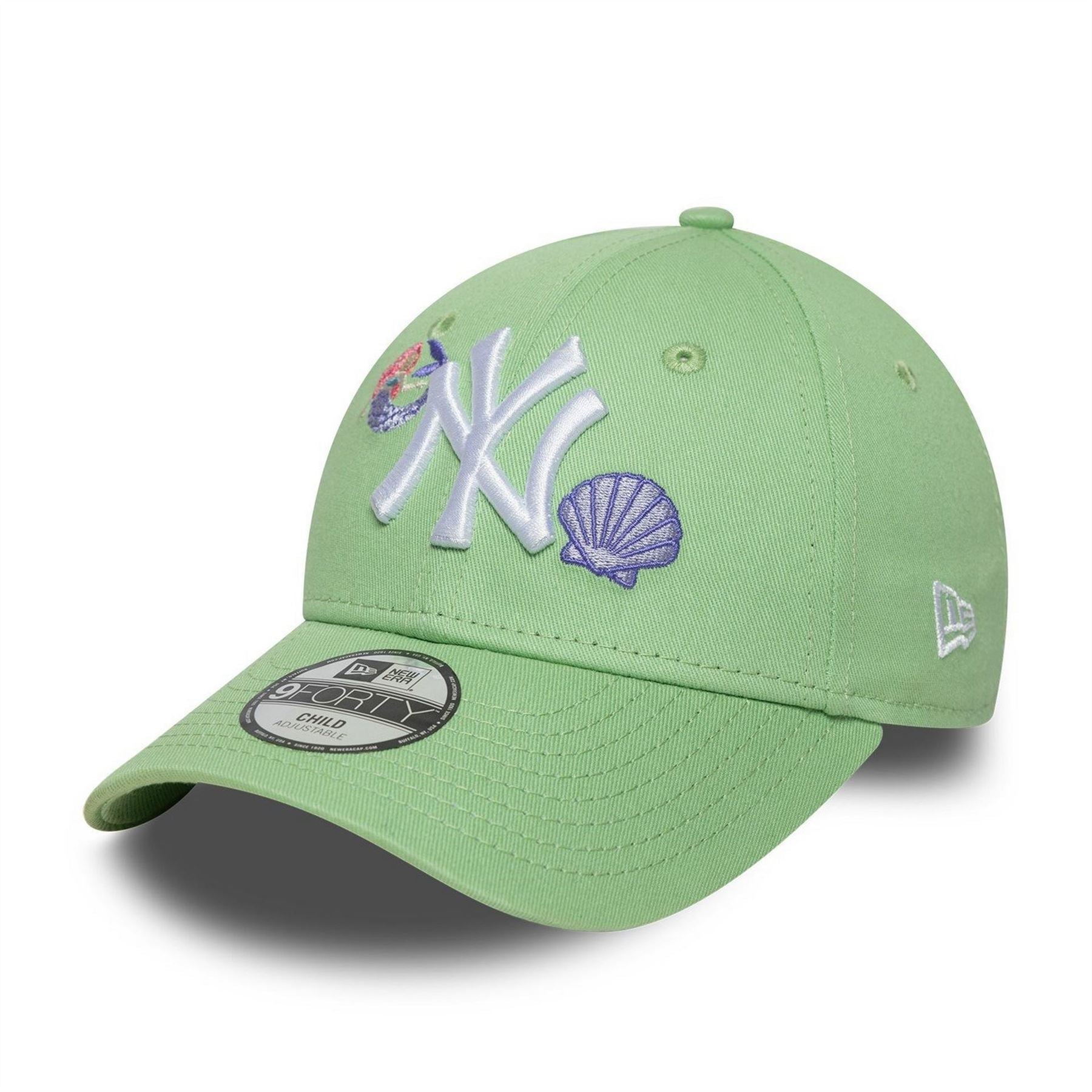 New Era Curved Bill Adjustable Cap With 9 Forty Logo