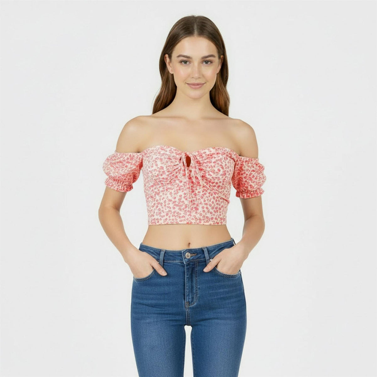 Jack Wills Off Shoulder Crop Top