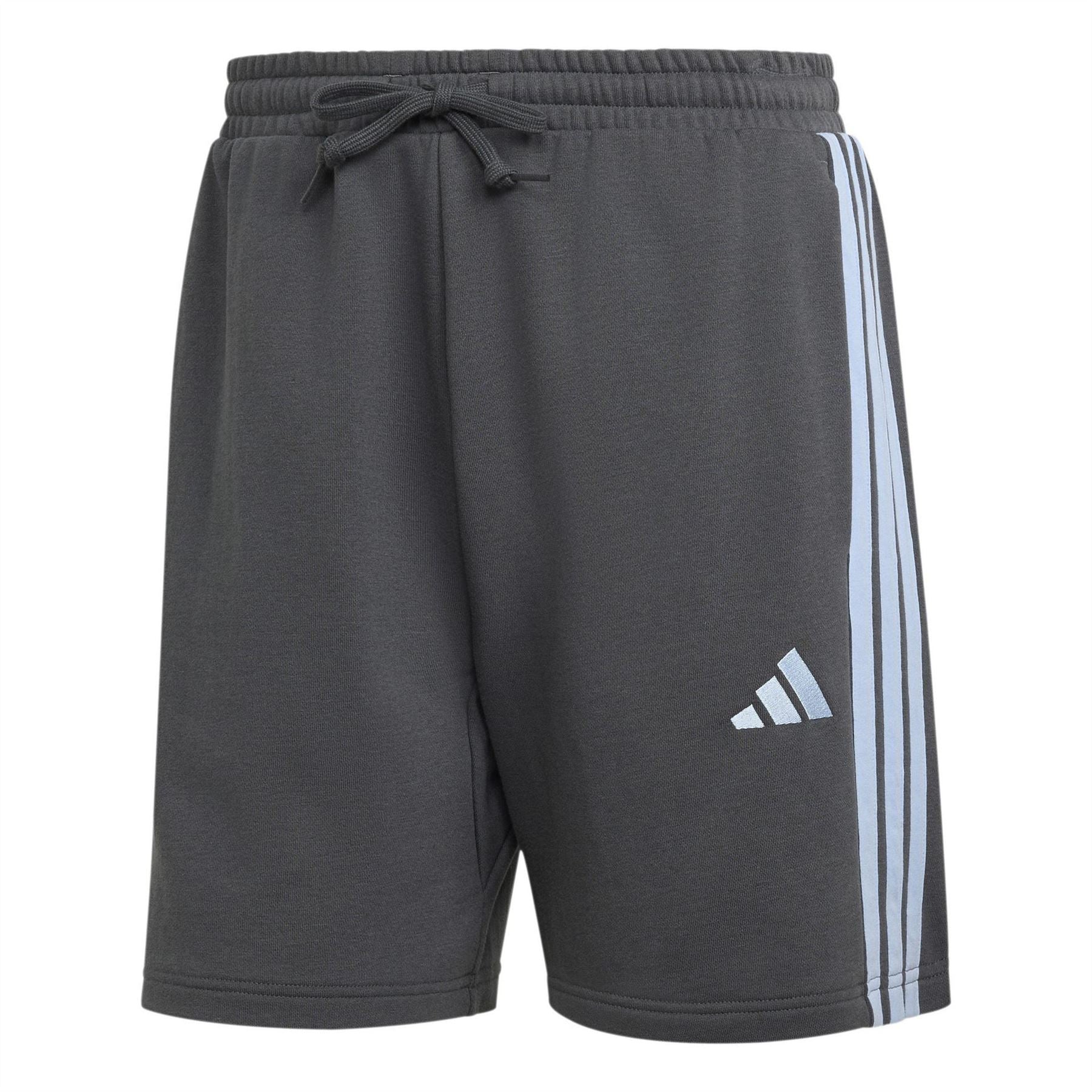adidas Mens Essentials 3 Stripe Fleece Shorts