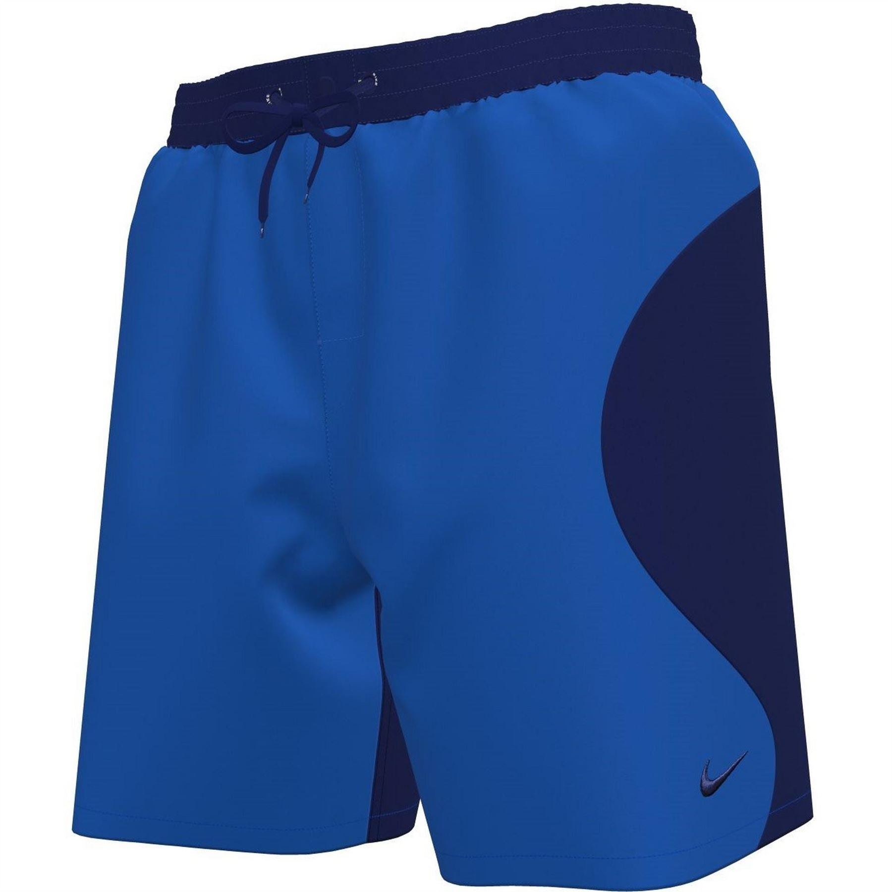 Nike Mens Zip Color Block Swim 7 Fully Lined Volley Shorts