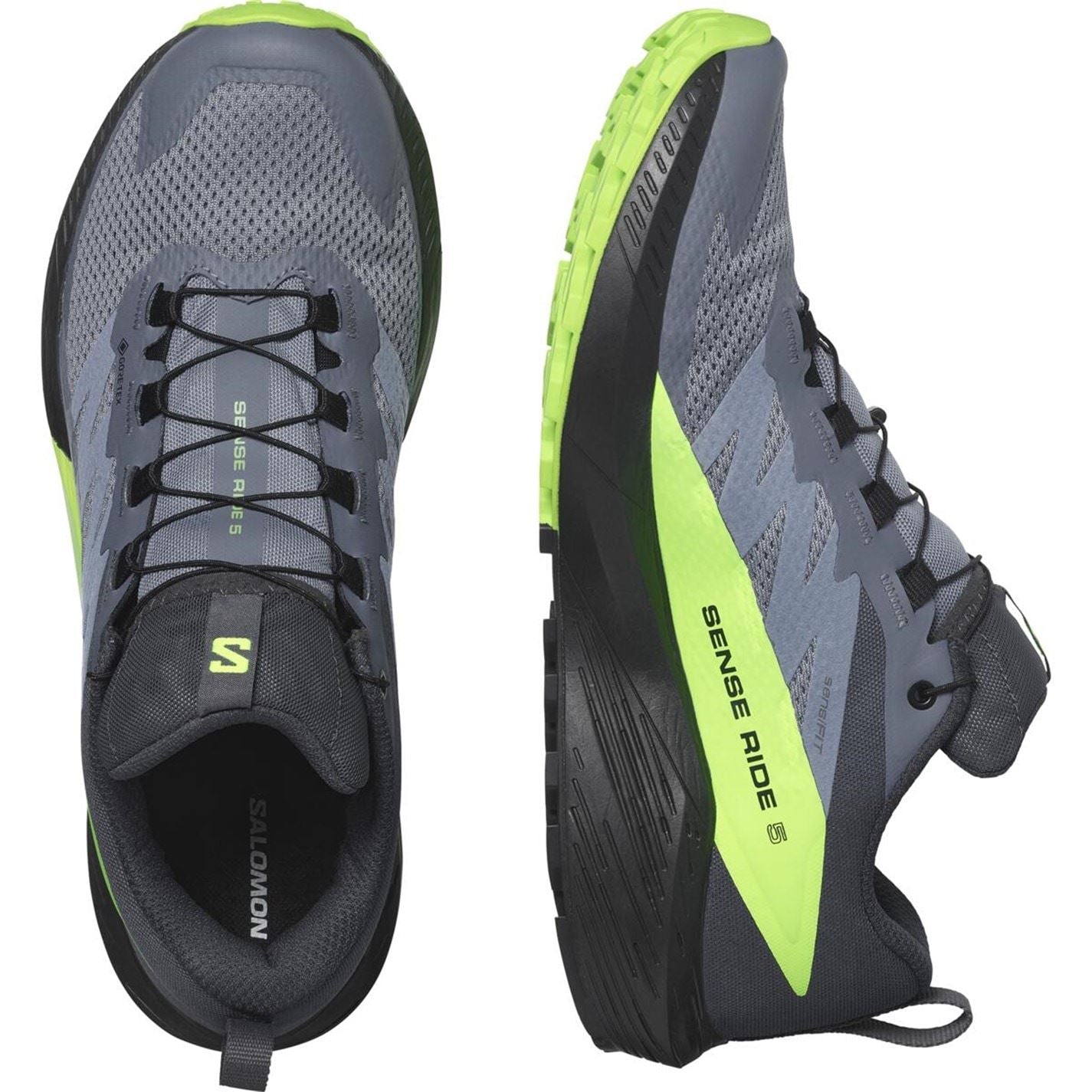 Salomon Mens Sense Ride 5 Goretex Trail Running Shoes