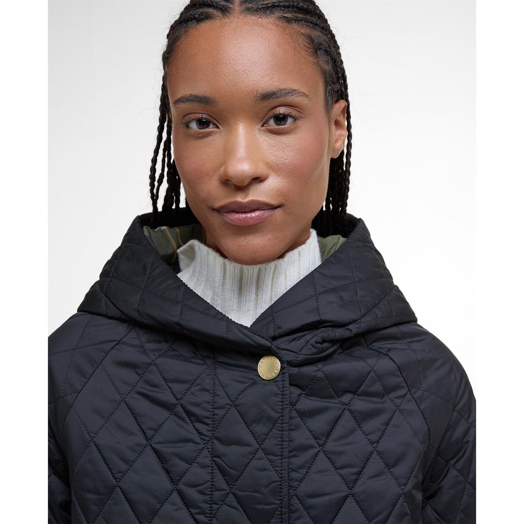 Barbour Hilary Hooded Long Sleeve Quilted Jacket