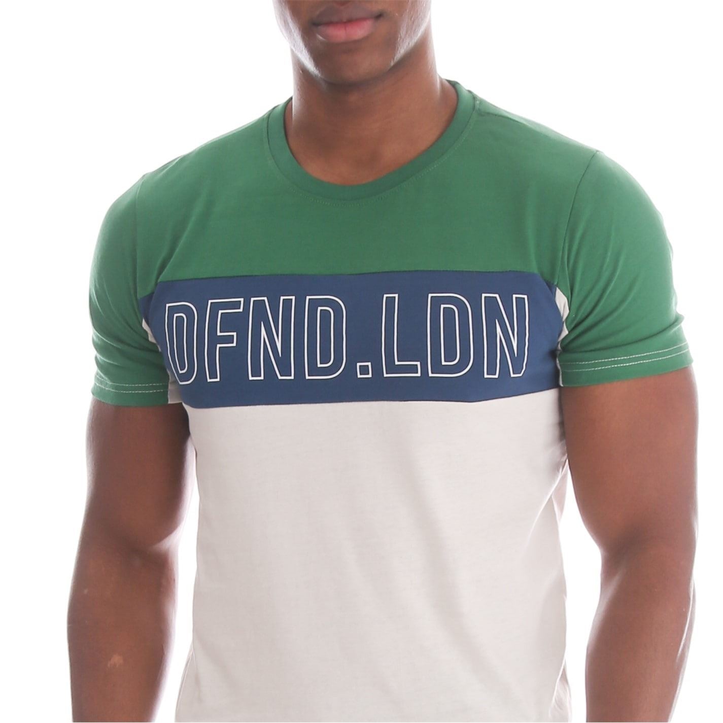 DFND London Chrome Lettering Regular Fit T-Shirt