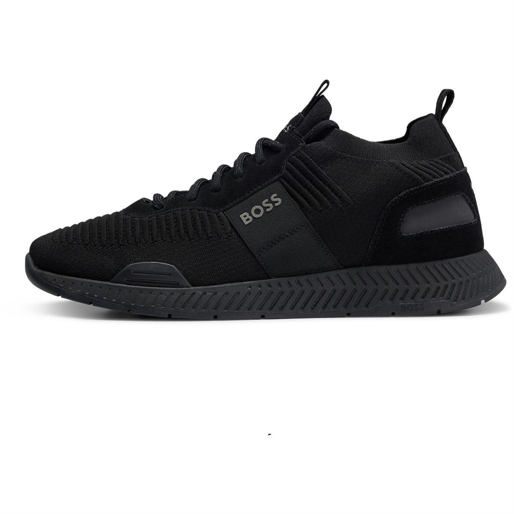Boss Titanium Knit Trainers, Comfortable Design