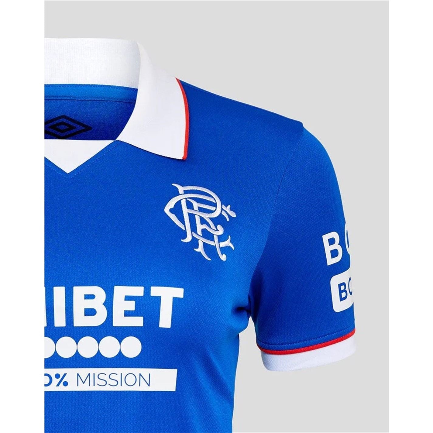 Umbro Womens Rangers Home Football Shirt 2025 2026